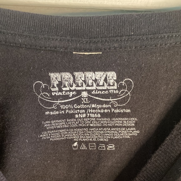 Freeze - XL black short sleeve vintage t-shirt - Picture 2 of 9